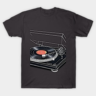 Turntable Vintage Audio LP Vinyl Record Player T-Shirt